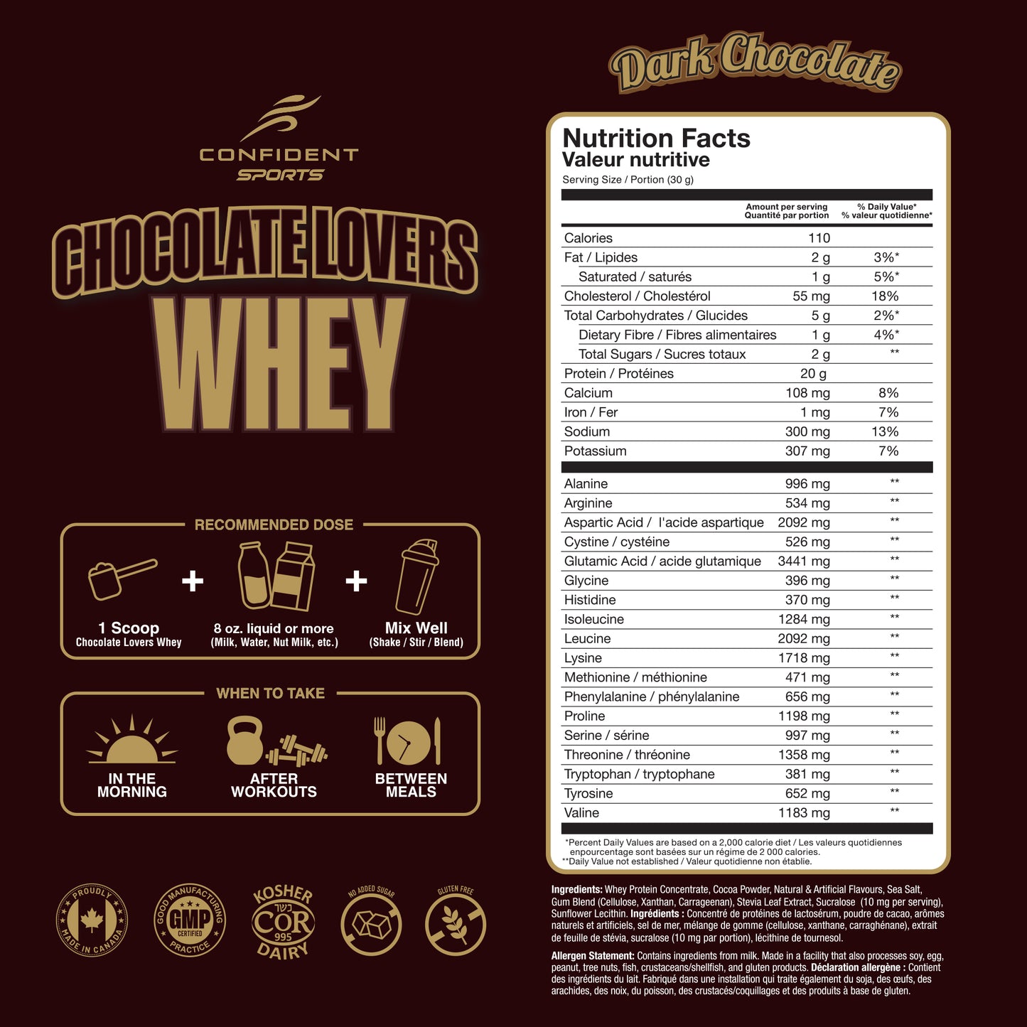 Chocolate Lovers Whey Dark Chocolate