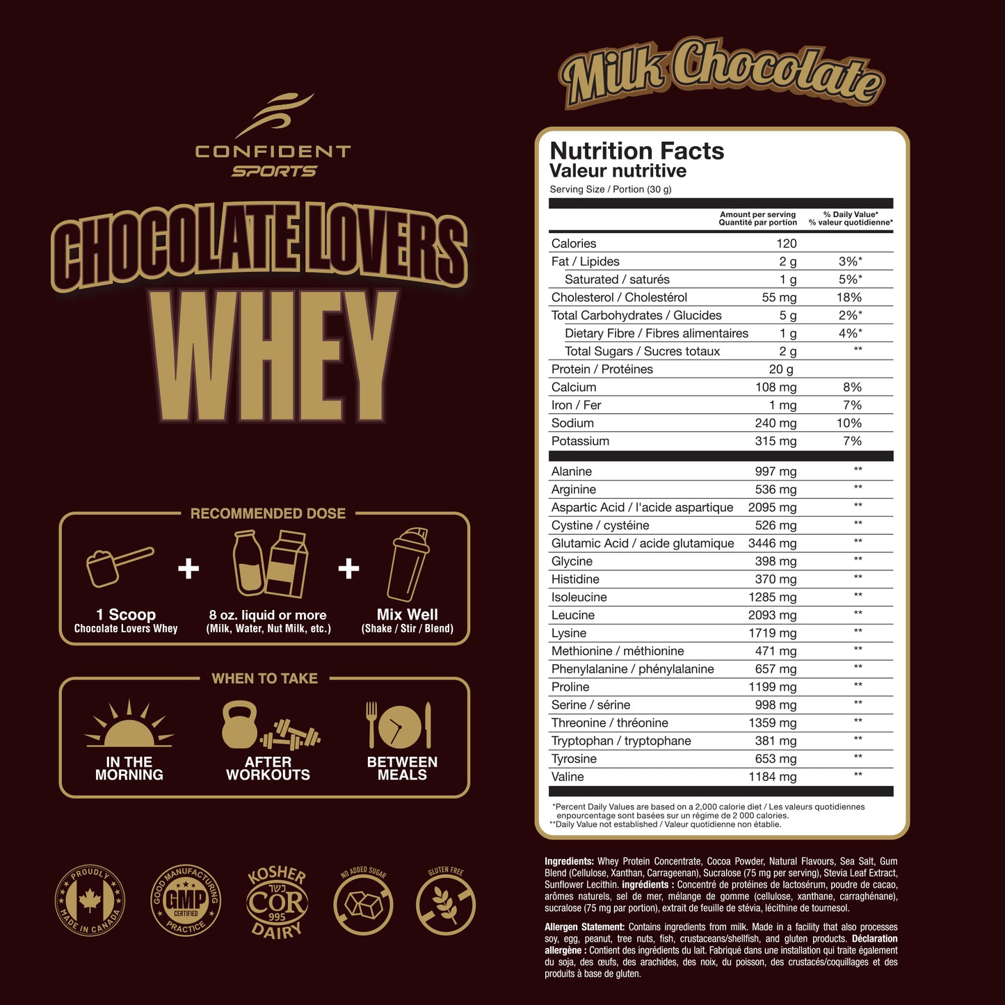 Chocolate Lovers Whey Milk Chocolate