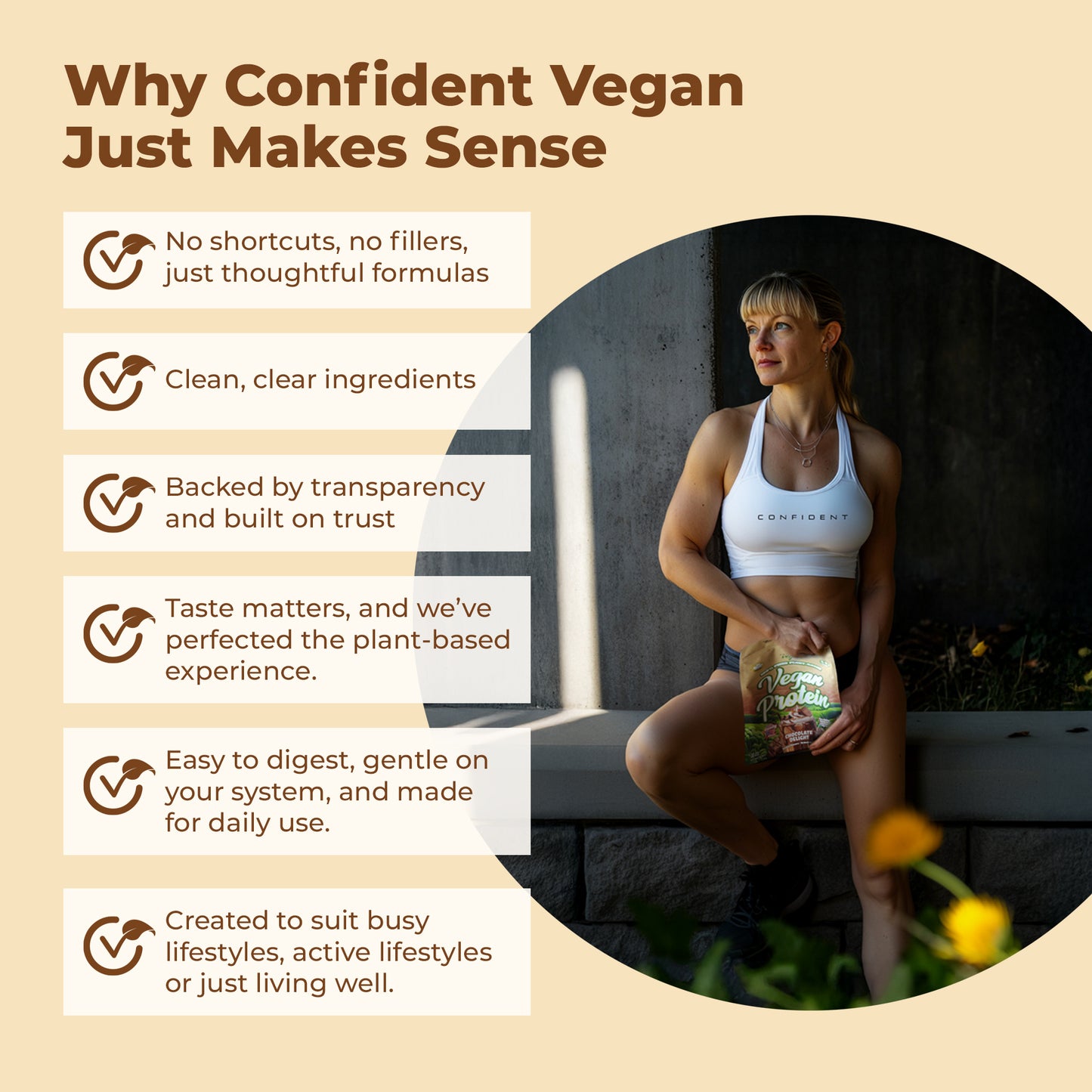 why confident vegan just makes sense