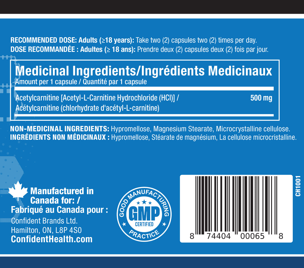Acetyl-L-Carnitine Confident Health Acetyl-L-Carnitine Confident Health