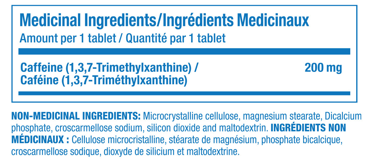 Caffeine 200 (250, 500 ct)