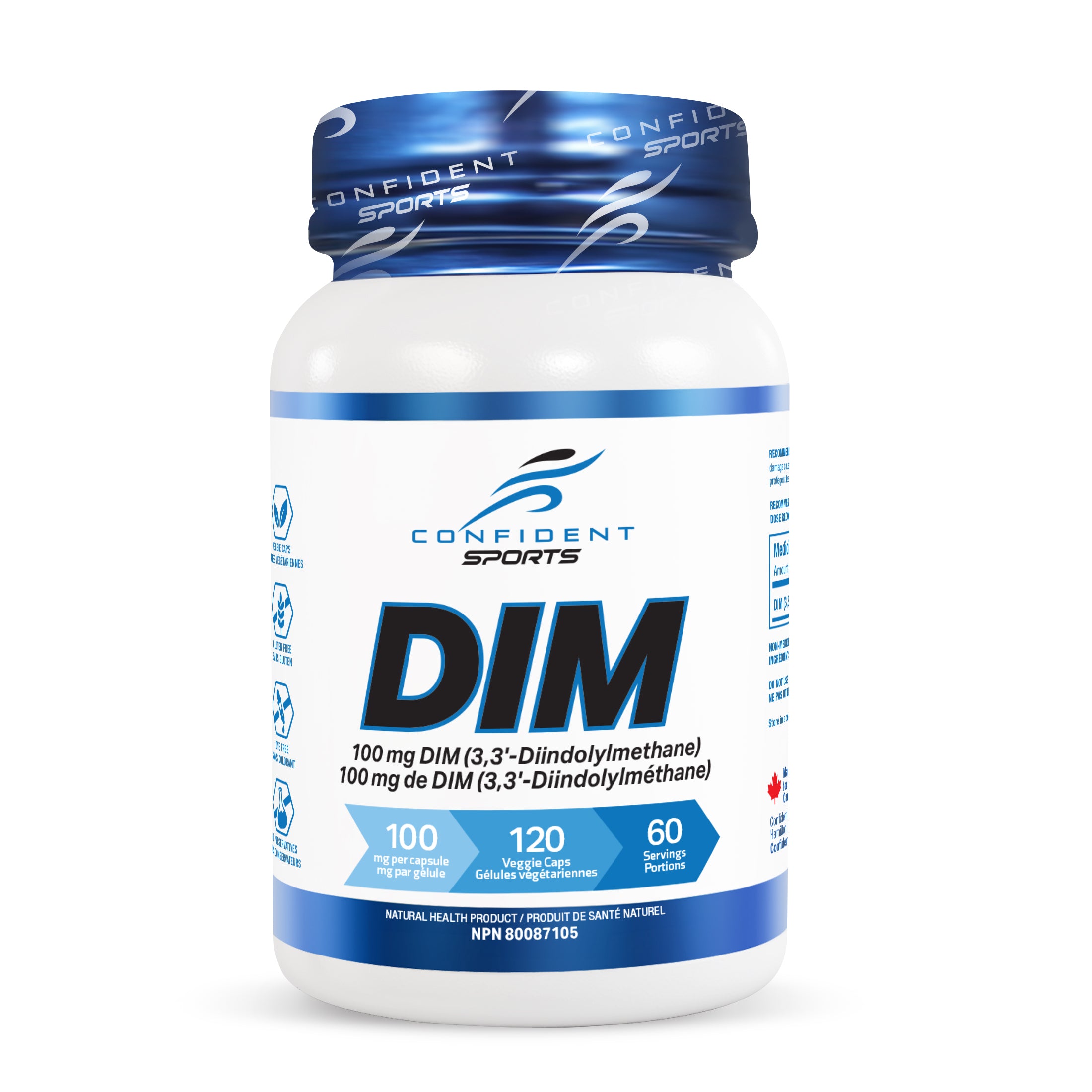 Liquid Dim Confident Sports DIM 3,3'-Diindolylmethane – Confident Health