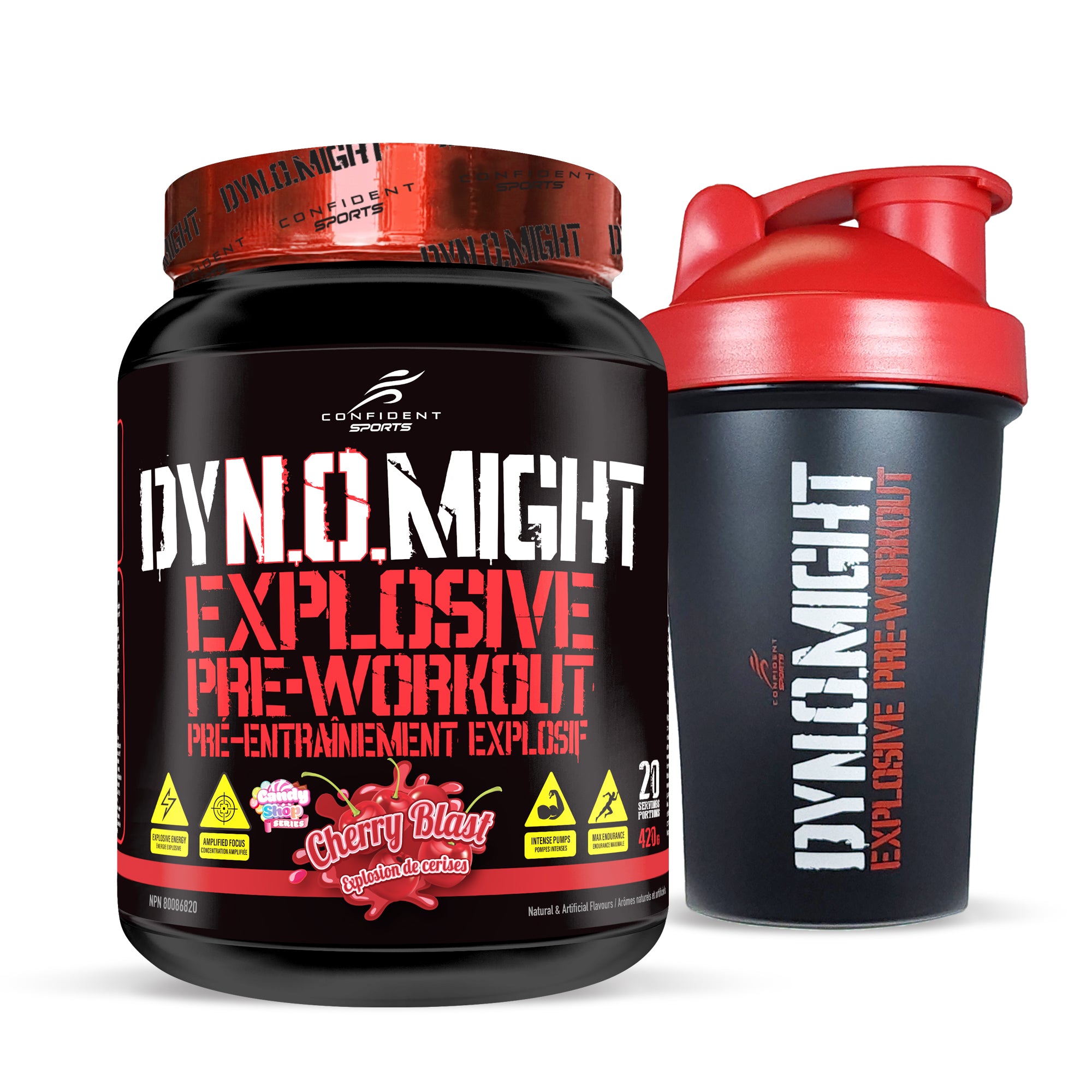 Dynomight Preworkout with FREE Shaker Cup