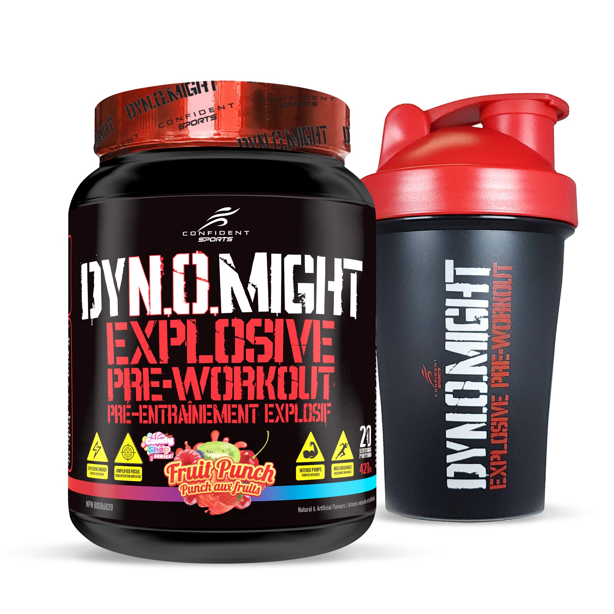 Dynomight Preworkout with FREE Shaker Cup