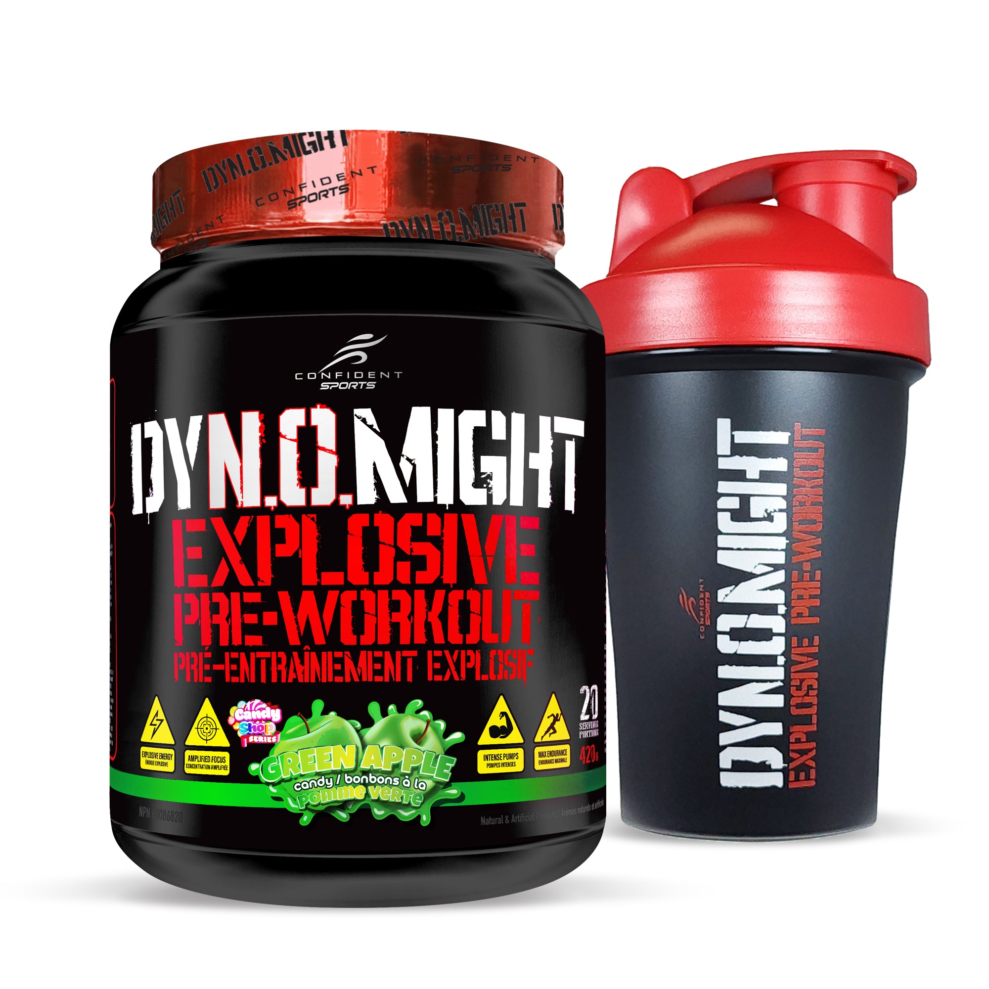 Dynomight Preworkout with FREE Shaker Cup