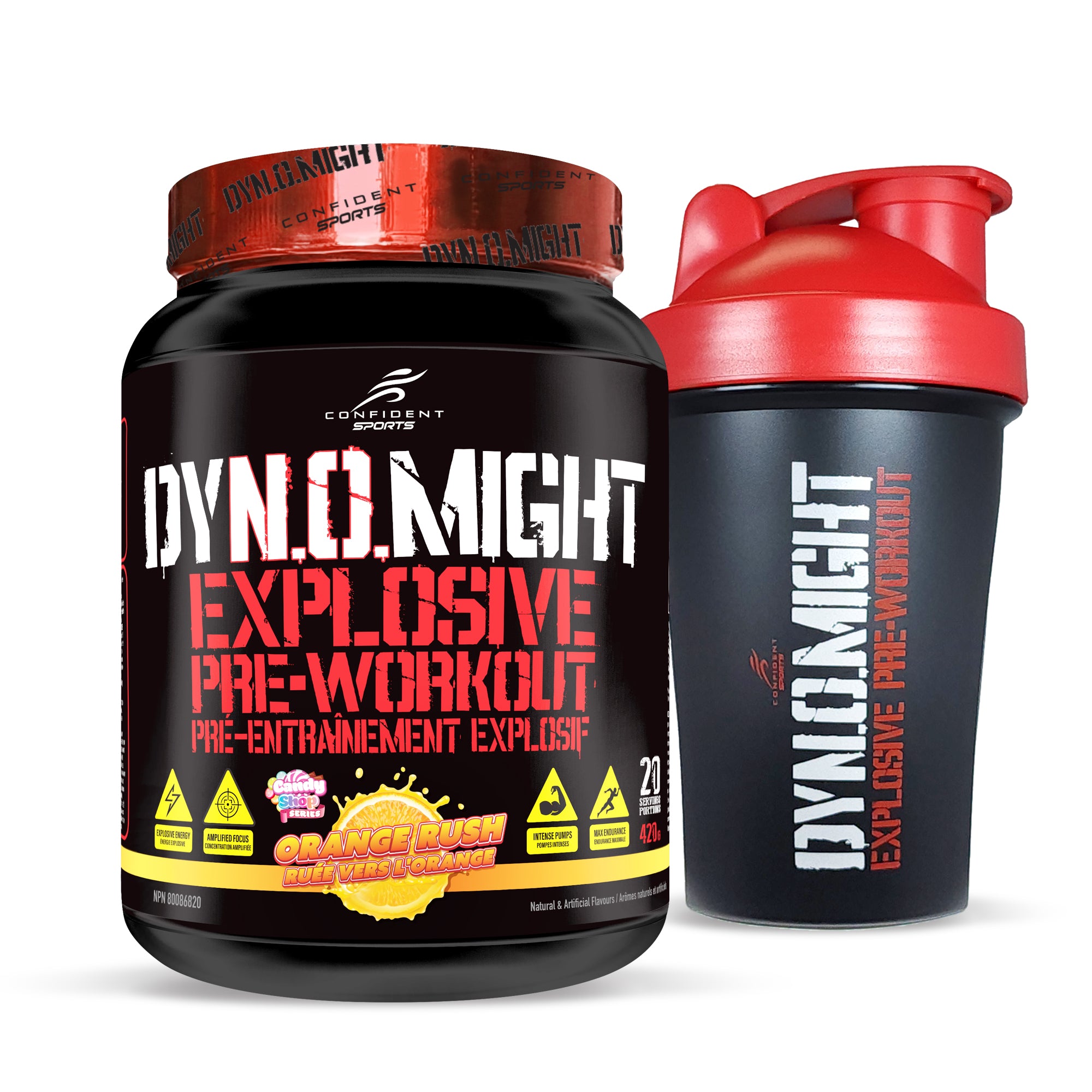 Dynomight Preworkout with FREE Shaker Cup