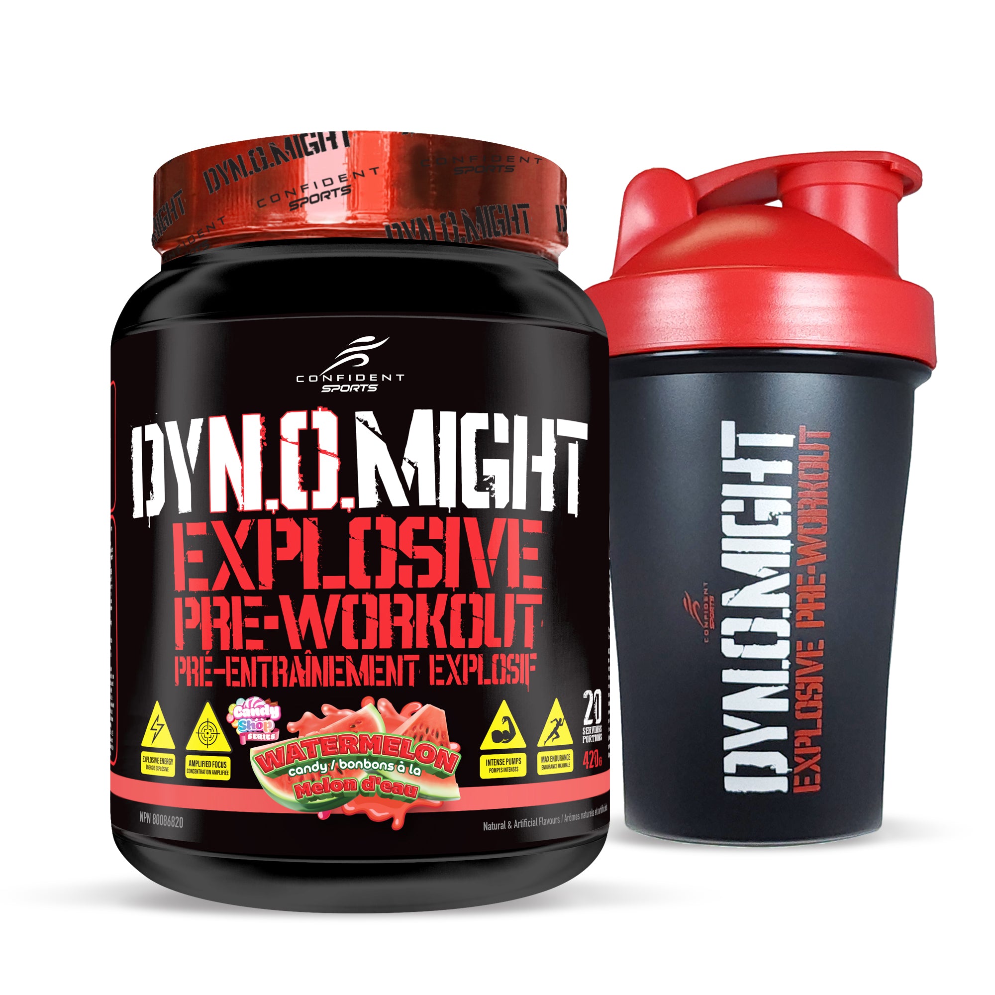 Dynomight Preworkout with FREE Shaker Cup