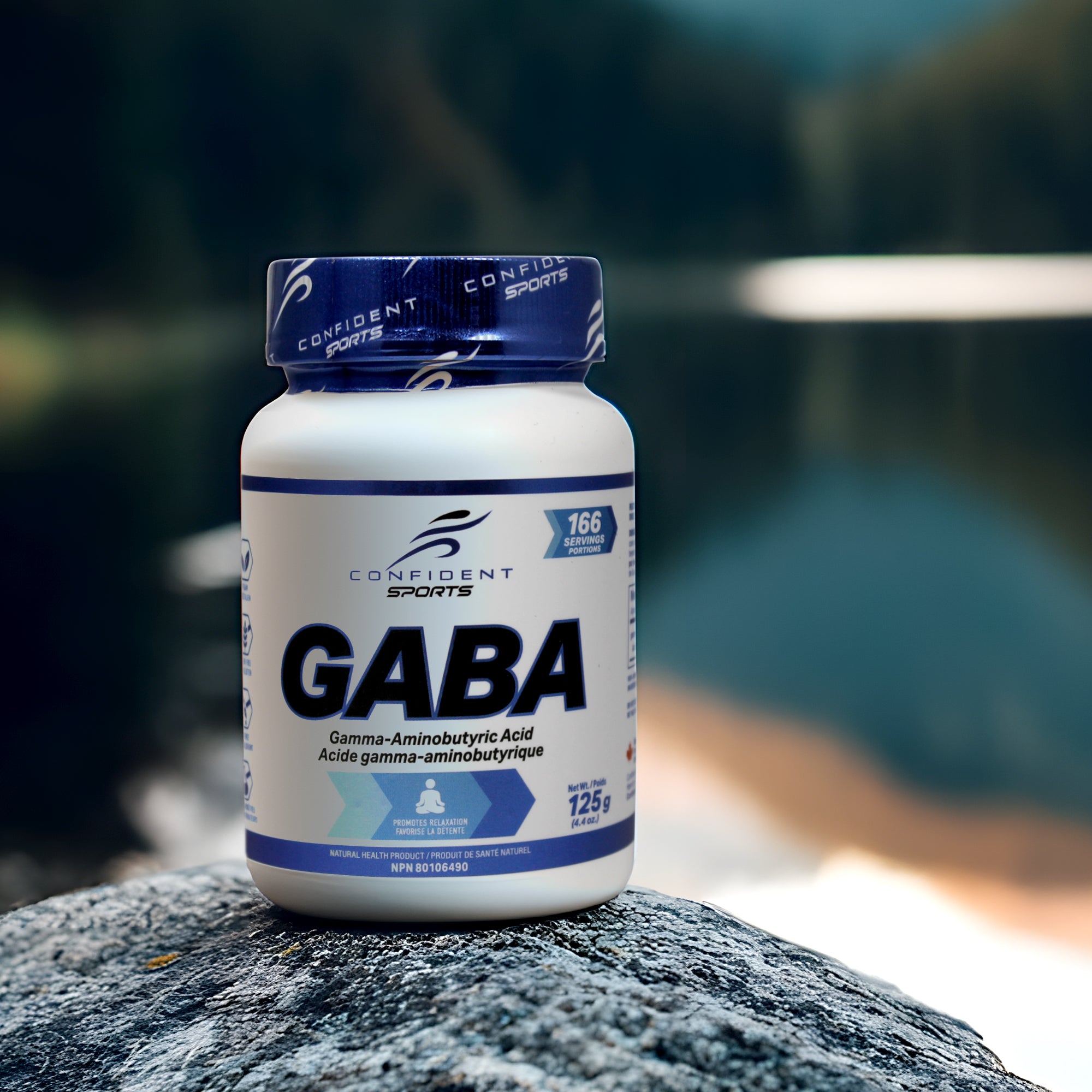 GABA by calm lake setting